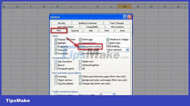 [UNUNDERSTANDING ERROR] Excel lost the horizontal scrollbar? How to fix? Picture 5